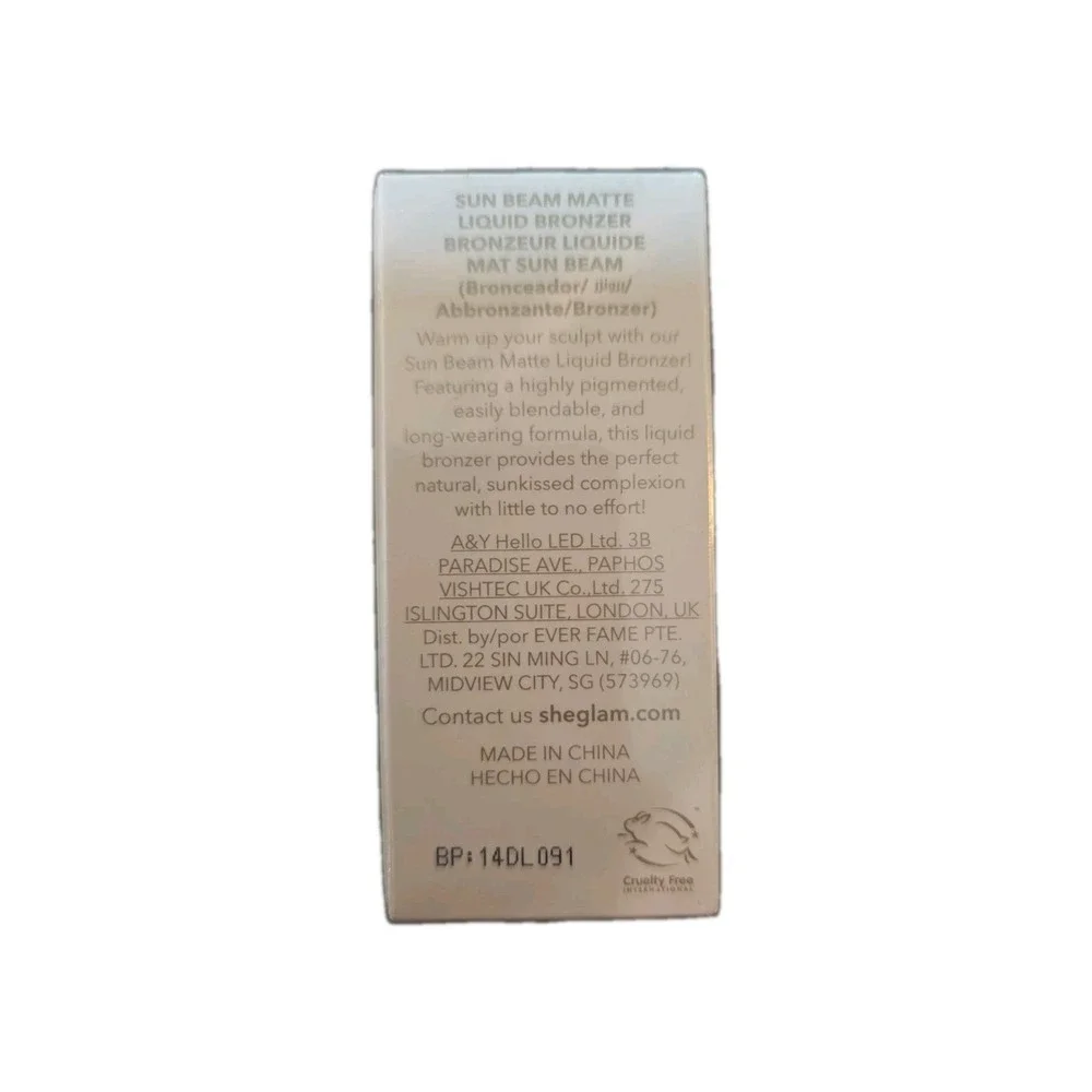 3X SHEGLAM Sun Beam Matte‎ Liquid Bronzer 0.17 fl oz New ~ Color: Umber